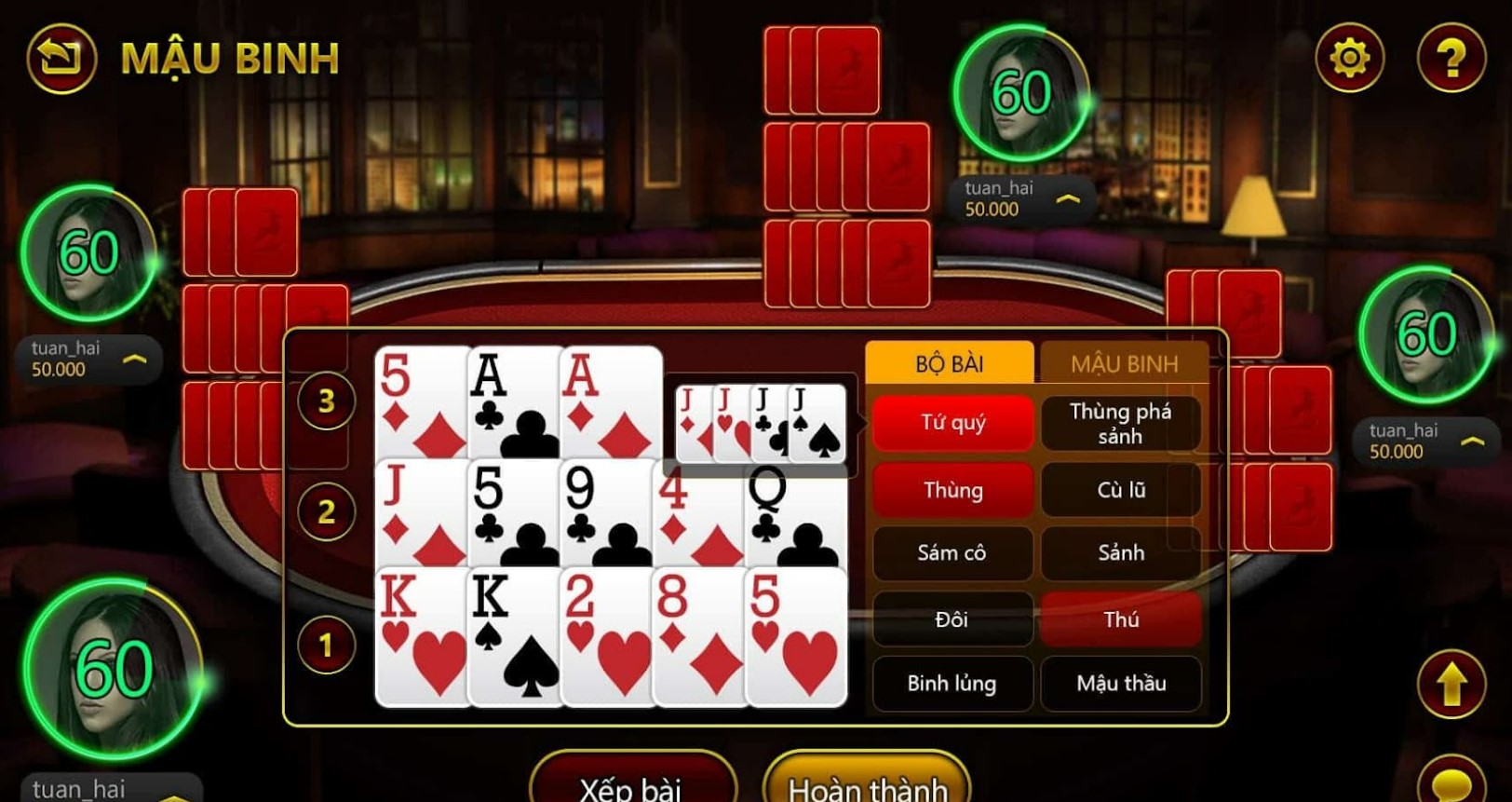 Bí quyết khi chơi Game Mậu Binh online 77bet chắc thắng